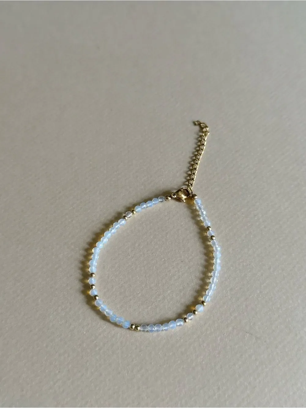 Moonstone Beaded Bracelet #2709